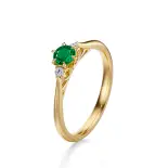 Pierścionek zaręczynowy z szmaragdem AJPZ_068